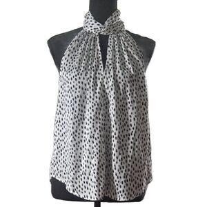 Banana Republic Black & White Halter Top Size Small